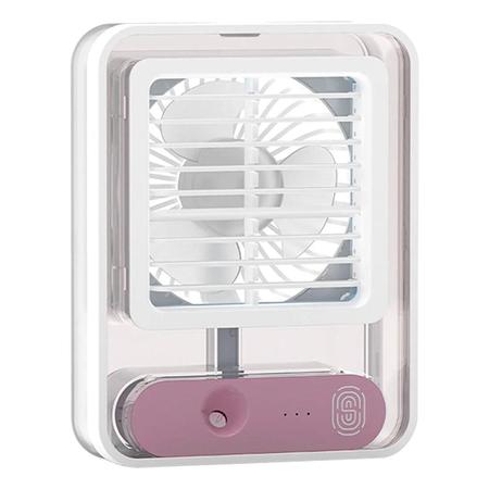 Imagem de Mini Ventilador Umidificador LED Portátil 3 Velocidades
