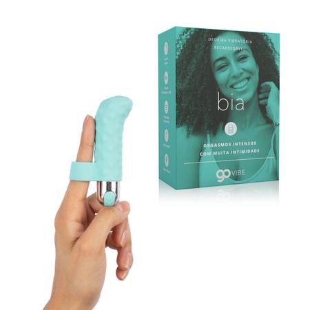 Imagem de Mini Vibrador Para Dedo Silicone Recarregável 10 Estagios