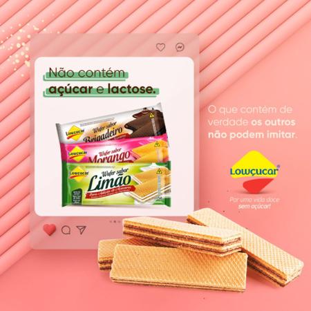 Imagem de Mini Wafer Lowçucar Zero Açucares Sabor Morango 22G