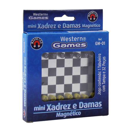 Mini Jogo De Xadrez Magnético 32 Peças Portátil Compacto amigos e famílias  - Art game - Jogo de Dominó, Dama e Xadrez - Magazine Luiza