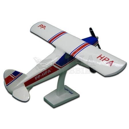 AVIÃO CAÇA (mod.2) MADEIRA BRANCO - 25x30x9 mm