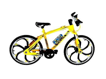 Imagem de Miniatura Bike Ciclismo Realista Mini Bicicleta Amarela