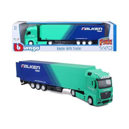 Miniatura Caminhão Carreta Mercedes-benz Actros 1/43 Bburago