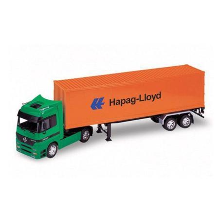 Miniatura Caminhão Carreta Mercedes Actros 4x2 1:32 Welly