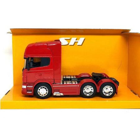 Caminhão de controle remoto scania 124 mini tamiya escala 1:18 rc 3ch vh  miniaturas 