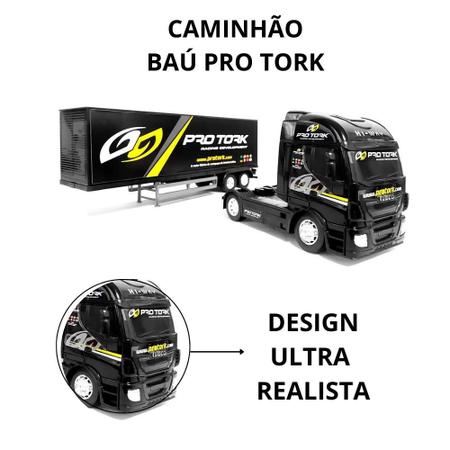 Caminhão Iveco Baú Pro Tork Miniatura - Usual Brinquedos 443