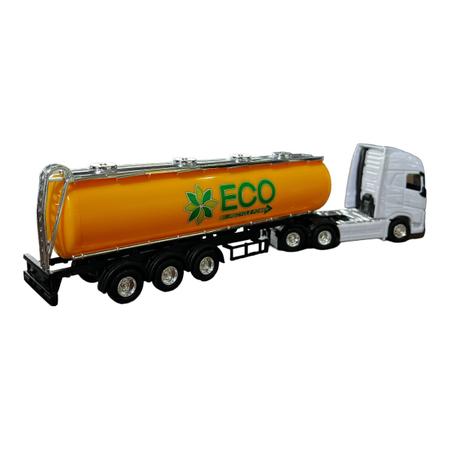 Caminhão Volvo Container Welly 1:64 Vermelho no Shoptime