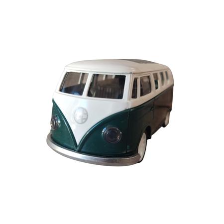 Imagem de Miniatura Carrinho Kombi Brinquedo Fricção Abre Porta