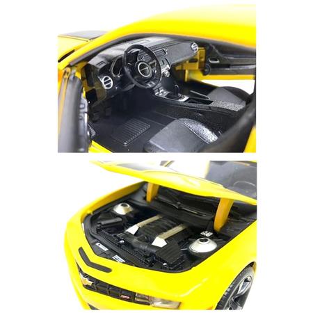 Imagem de Miniatura Carro Chevrolet Camaro Ss 2010 1/24 Amarelo Maisto 31207