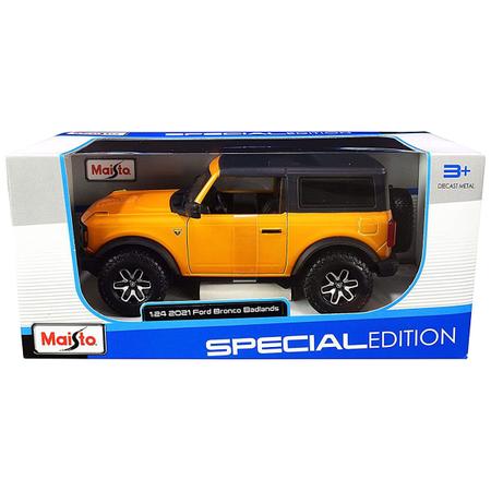 Imagem de Miniatura Carro Ford Bronco Badlands 2021 1/24 Laranja Maisto 31530