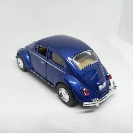 Imagem de Miniatura Coleção Fusca Azul 1967  Clássico Escala 1/32