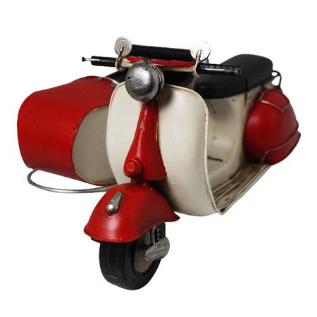Miniatura Colecion vel Moto Com Sidecar Vespa Londres Verito