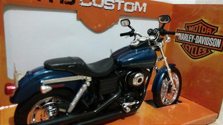 Imagem de Miniatura Harley Dyna Super Glide Sport (2004) - Azul - 1:12