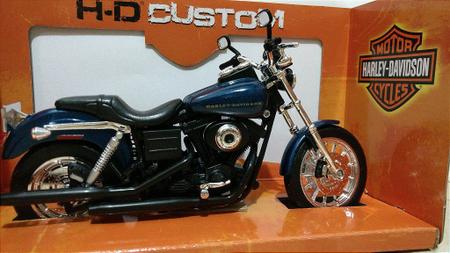 Imagem de Miniatura Harley Dyna Super Glide Sport (2004) - Azul - 1:12