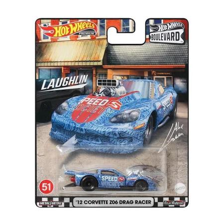 Miniatura Hotwheels Boulevard 1:64 Corvette Z06 Drag Racer - Hot