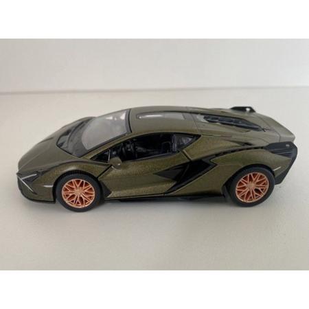 Imagem de Miniatura Lamborghini Sián FKP 37 Metal e Fricção Kinsmart 1/40 Verde