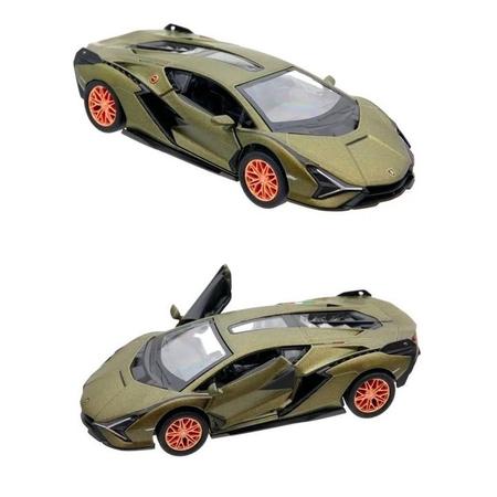 Imagem de Miniatura Lamborghini Sián FKP 37 Metal e Fricção Kinsmart 1/40 Verde