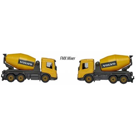 Majorette 1/64 Construction Series Construction Vehicles FMX Mixer