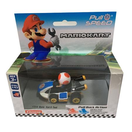 Imagem de Miniatura Mario Kart Fricção - Toad 1/43 Carrera CAR15817039T