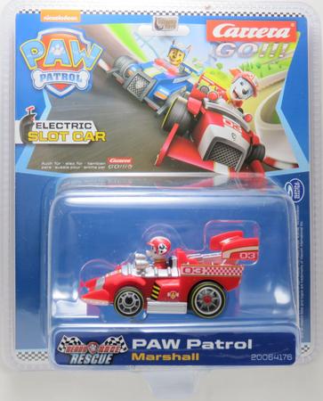 CARRO PARA PISTA ELETRICA CARRERA PATRULHA CANINA MARSHALL 1/43