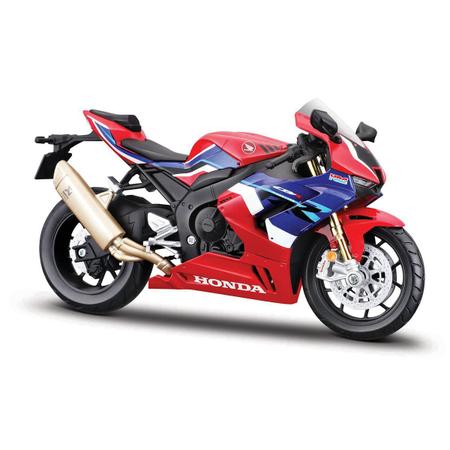 Moto de Ferro Corrida Miniatura Honda CBR1000RR 1:12 na Caixa