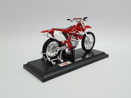 Miniatura Moto Trilha Yamaha YZ-450F Vermelha Metal Colecao