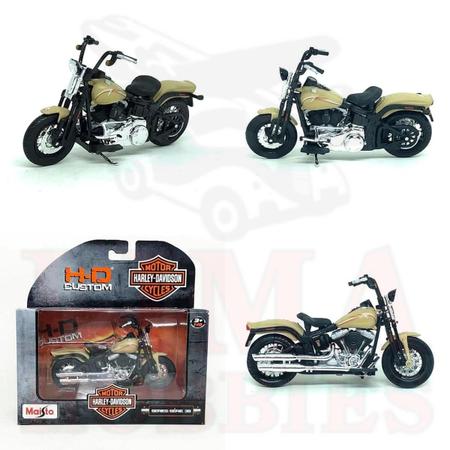 Imagem de Miniatura Moto Harley Davidson Flstsb Cross Bones 2008 S38 1/18 Maisto 31360