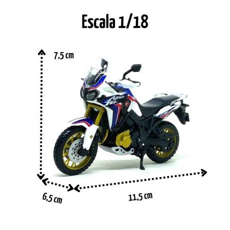 Imagem de Miniatura Moto Honda Africa Twin Dct 1/18 Branco Maisto 35300