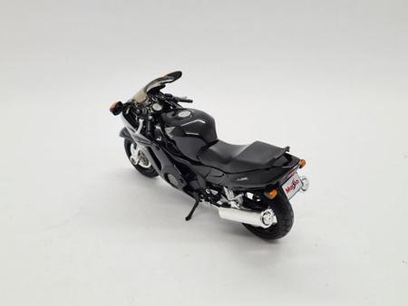 Miniatura Moto Corrida Honda CBR 1100XX Preta Metal Top Nova