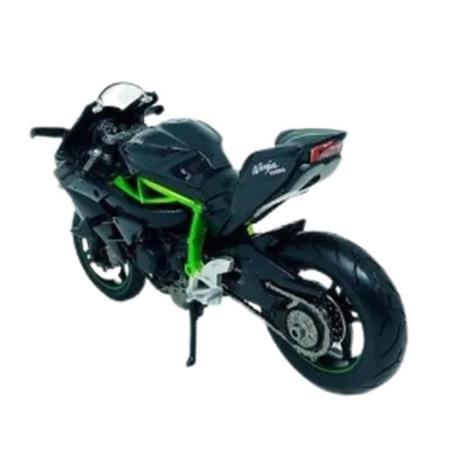 Imagem de Miniatura Moto Kawasaki Ninja H2R Esportiva Para Colecionar