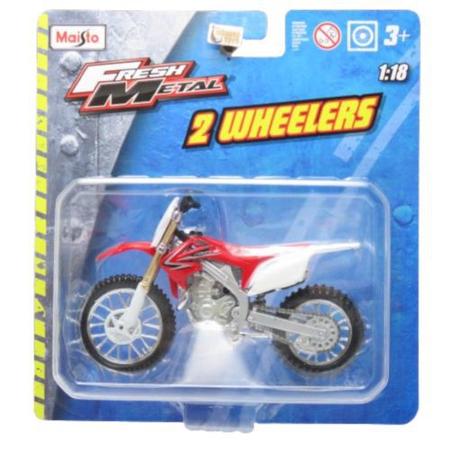 MINIATURA MOTO CROSS TRILHA HONDA CRF 450R ESCALA 1:18