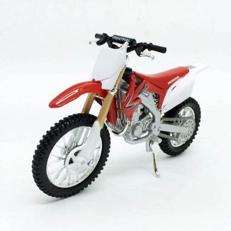 MINIATURA MOTO CROSS TRILHA HONDA CRF 450R ESCALA 1:18