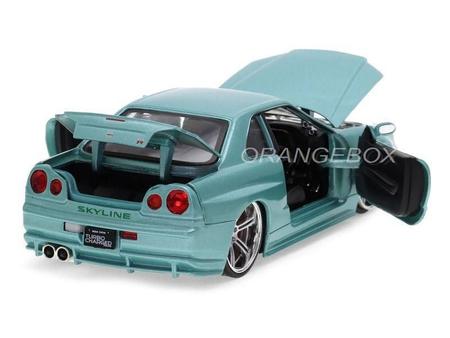 Imagem de Miniatura Nissan Skyline GT-R BNR34 Jada 1:24