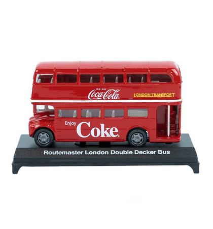 Kit 2 Brinquedo Miniatura Ônibus Coca Cola e Pepsi Coleções