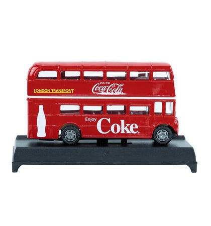 Kit 2 Brinquedo Miniatura Ônibus Coca Cola e Pepsi Coleções