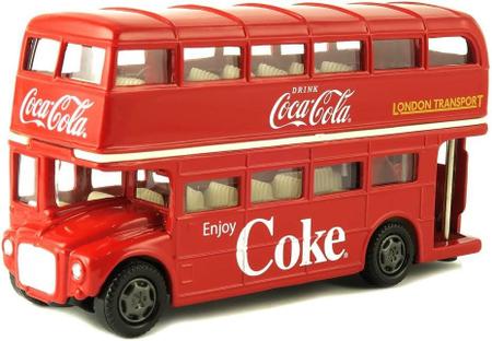 Brinquedo Ônibus Coca-Cola 2 Andares 30Cm no Shoptime