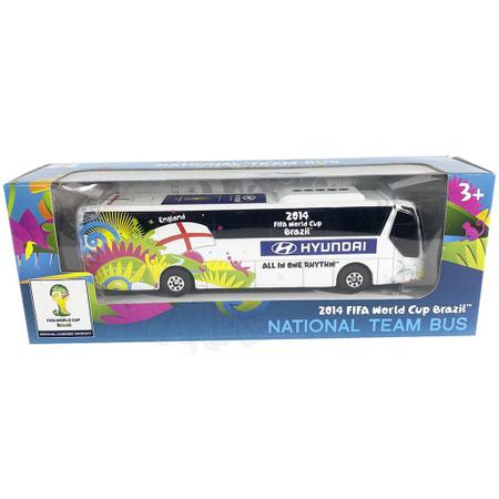 Imagem de Miniatura Ônibus Hyundai Copa Mundo Brasil 2014 Seleções Team Bus