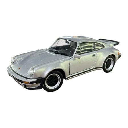 Imagem de Miniatura Porsche 911 Turbo Prata Metal 1:24