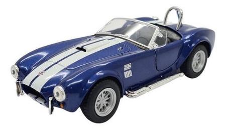 Miniatura Carro Colecionável Ford Shelby Cobra 427 1965 Azul