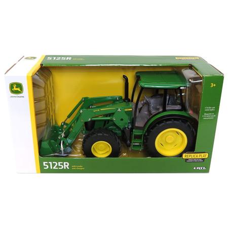 Imagem de Miniatura Trator John Deere Com Pá Carregadeira 5125R 1/16