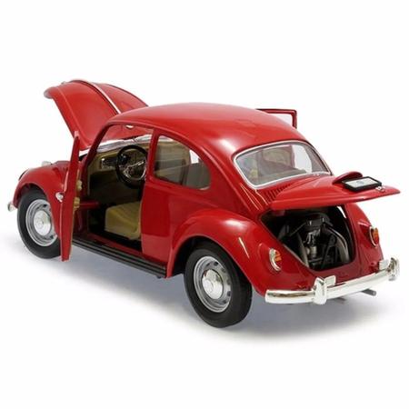 Imagem de Miniatura Volkswagen Fusca 67 Yat Ming Vermelho 1/18