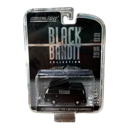 Imagem de Miniatura VW Kombi Type 2 Westfalia Black Bandit 1973 1:64