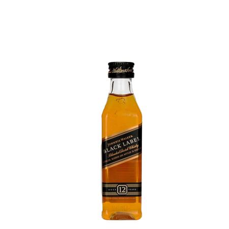Imagem de Miniatura Whisky Johnnie Walker Black Label 50ml 12 Unidades