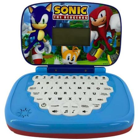 MiniGame Laptop Infantil Educativo Sonic - Candide - ARMARINHOS 3 PATETAS  LTDA