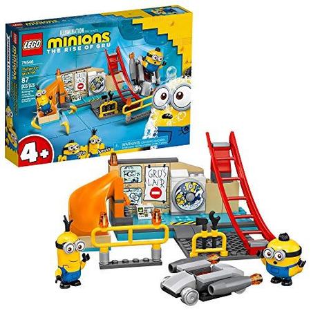 Imagem de Minions LEGO: Minions no Gru's Lab (75546) Building Toy for Kids, um emocionante conjunto de laboratórios de brinquedos com Kevin e Otto Minion Figures, New 2021 (87 Peças)