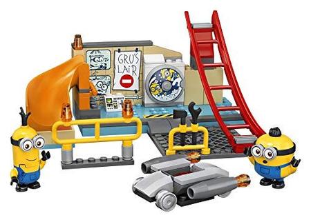 Imagem de Minions LEGO: Minions no Gru's Lab (75546) Building Toy for Kids, um emocionante conjunto de laboratórios de brinquedos com Kevin e Otto Minion Figures, New 2021 (87 Peças)
