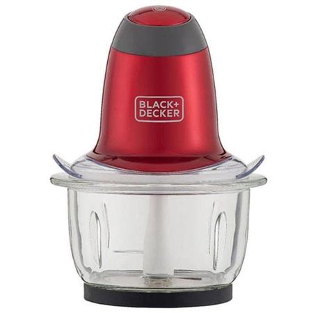 Imagem de Miniprocessador BlackDecker com Tigela de Vidro Vermelho 127V