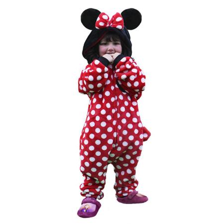 Imagem de Minnie Mouse Kigurumi Pijama Macacão Cosplay Infantil Oficial Disney