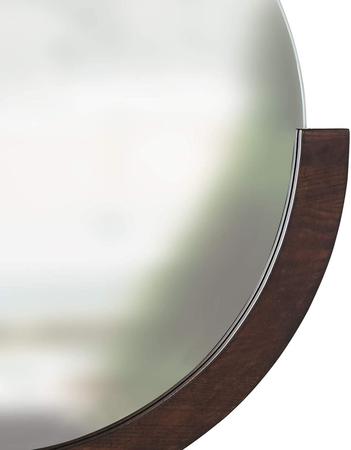 Imagem de Mira grande nogueira - espelho de parede decorativo 76 cm