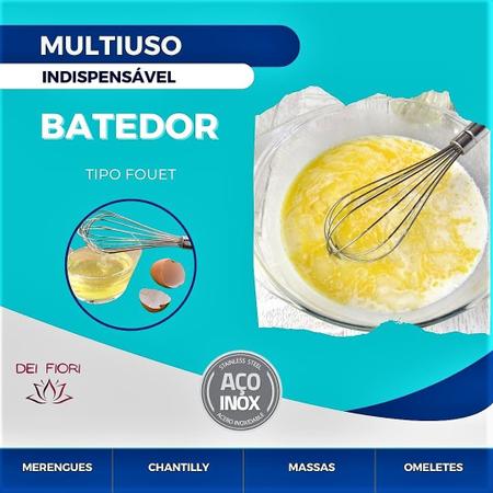 Imagem de Misturador Batedor Mixer Ovos Omelete Bolo Massas Aço Inox